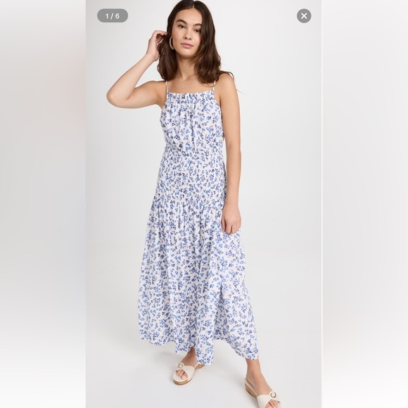 NWT Sundry Ditzy Smocked Maxi Dress Size 1 / Small